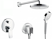 Душевая система скрытого монтажа Hansgrohe Metris 31493 + 26466 хром 14393