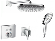 Душевая система скрытого монтажа Hansgrohe Select 15768+26528 хром 14395
