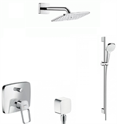 Душевая система скрытого монтажа Hansgrohe Logis loop 71264+26468 хром 14397
