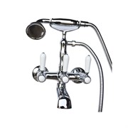 Смеситель для ванны Magliezza Bianco 50105-1 в комплекте с лейкой TL-1-cr (хром) 14870