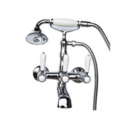 Смеситель для ванны Magliezza Bianco 50105-2 в комплекте с лейкой TL-2-cr (хром) 14871