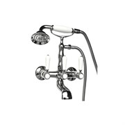 Смеситель для ванны Magliezza Bianco 50105-4-cr в комплекте с лейкой TL-4-cr (хром) 14873