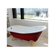 Ванна чугунная Magliezza Gracia Red 170x76 (ножки хром) 14888