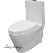 Унитаз моноблок сифонного типа Laguraty 802A белый крышка микролифт 15409