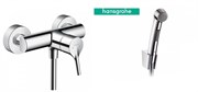 Гигиенический душ с настенным смесителем Hansgrohe Talis S 72601000 хром 17016