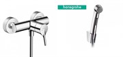 Гигиенический душ с настенным смесителем Hansgrohe Talis S 72600000 хром 17025