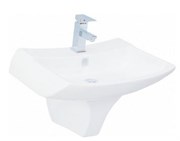Раковина подвесная с полупьедесталом Creavit Bull BL065+BL260 на 66 см 17563