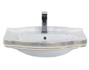 Раковина подвесная Creavit Klasik KL065.000W0 на 65 см декор версаче золото 17582
