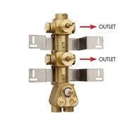 Скрытая часть термостата Bossini HighFlow Z030201000 на 2 потребителя 19609