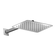 Тропический  верхний душ BOSSINI TWIGGY 400 x 250 мм, настенный, с вылетом 350 мм, хром 19620