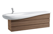Тумба с раковиной Laufen Alessi one 4243600976301, 1600 мм, орех 19655