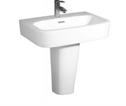 Раковина подвесная с полупьедесталом BELBAGNO ALBANO BB120L+BB120PH на 56 см