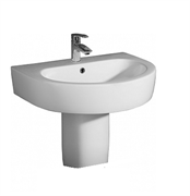 Раковина подвесная с полупьедесталом BELBAGNO MARINO BB105L+BB105PH на 56 см 20645