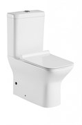 Безободковый унитаз-компакт BELBAGNO ROMANO BB248CPR-P+BB248T+BB2112SC с крышкой микролифт и полным примыканием к стене 20656