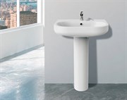 Раковина подвесная с пьедесталом BELBAGNO VELLA BB8295L+BB8295P на 55 см