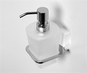 Дозатор для жидкого мыла стеклянный, 300 ml WasserKraft Leine K-5099WHITE 20772