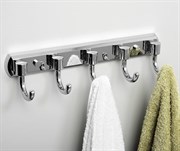 Кронштейн настенный, 5 крючков WasserKraft Oder К-3075 21001