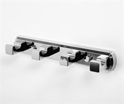 Кронштейн настенный, 4 крючка WasserKraft Lippe K-6574 21002