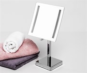 Зеркало с LED-подсветкой, 3-х кратным увеличением WasserKraft K-1007 21552