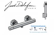 Гигиенический душ с настенным смесителем Jacob Delafon Toobi E896290100-CP хром 23006