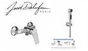 Гигиенический душ с настенным смесителем Jacob Delafon Brive E7576597258-CP хром 23025