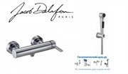 Гигиенический душ с настенным смесителем Jacob Delafon Stillness E12779-497258-CP хром 23029