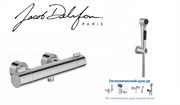 Гигиенический душ с термостатом Jacob Delafon Cuff E3703597258-CP хром 23040