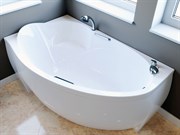Ванна из искусственного камня Фэма АДЕЛИНА 160 Правая БЕЛАЯ 23262