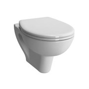 Безободковый подвесной унитаз VITRA S20 Rim-Ex 7741B003-0075/800-003-009 с крышкой микролифт белый 23772