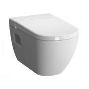 Безободковый подвесной унитаз VITRA D-Light 5911B003-1086/104-003-009 с крышкой микролоифт белый 23784