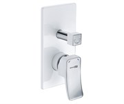 Смеситель для ванны и душа скрытого монтажа Wasserkraft Aller 10641WHITE 24043