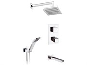 Душевая система с термостатом Remer QUBIKA CASCATA QTC937S03 24441