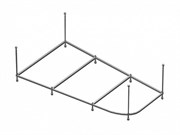 Каркас для акриловой ванны Riho Delta R 150х80 2YNVN1027 24970