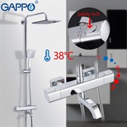 Душевая система с термостатом GAPPO G2491 хром 25314