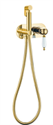 Гигиенический душ скрытого монтажа Boheme IMPERIALE  425 золото 25685
