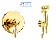 Гигиенический душ скрытого монтажа Boheme Imperiale Ripresa 325405 золото 26360