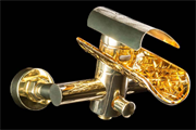 Каскадный смеситель для ванны Boheme Hypnose 233-G золото