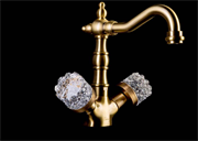 Смеситель для раковины Boheme Cristal 312-CRST бронза 26449
