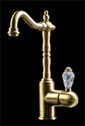 Смеситель для раковины Boheme Cristal 302-CRST бронза 26456