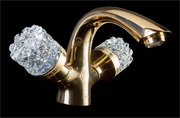 Смеситель для раковины Boheme Cristal 291-CRST золото 26474