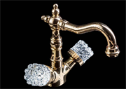 Смеситель для раковины Boheme Cristal 292-CRST золото 26475
