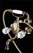 Смеситель для ванны Boheme Cristal 293-CRST золото 26477