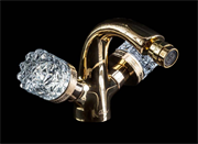 Смесители для биде Boheme Cristal 296-CRST золото 26479