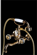 Смеситель для ванны Boheme Flora 293-FL золото 26482