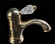 Смеситель для раковины Boheme Cristal 281-CRST золото 26493