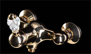 Смеситель для душа Boheme Cristal 284-CRST золото 26496