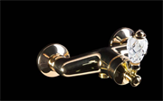 Смеситель для душа Boheme Vogue Cristal 214-CRST золото 26498