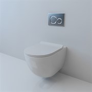 Унитаз подвесной безободковый ESBANO - GARCIA (White) с крышкой микролифт 26813