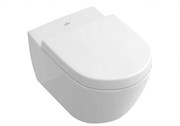 Безободковый подвесной унитаз Villeroy & Boch Subway 2.0 5614 R0 01 с крышкой микролифт 27022