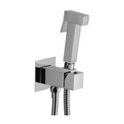 Смеситель с гигиеническим душем Paffoni Tweet Square ZDUP112CR (с внутренней частью) 27337
